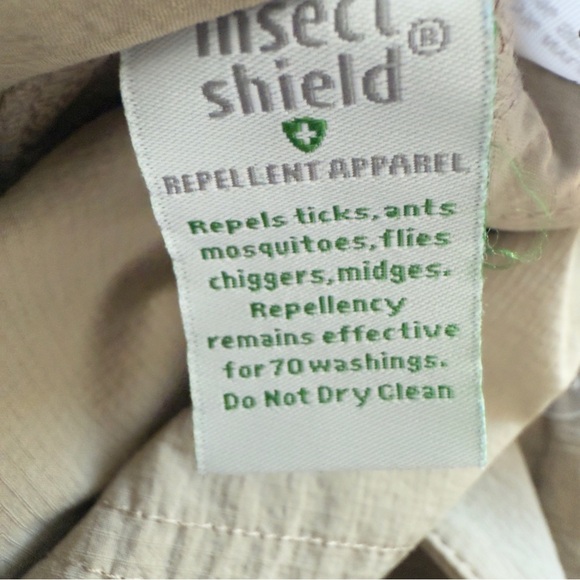 Orvis Insectshield Repellent Apparel Outsmart Wander Khaki Tan Pants Size 14 - Picture 8 of 8